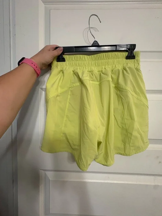 lululemon athletica Lime green/Yellow Athletic Shorts - Picture 2 of 5